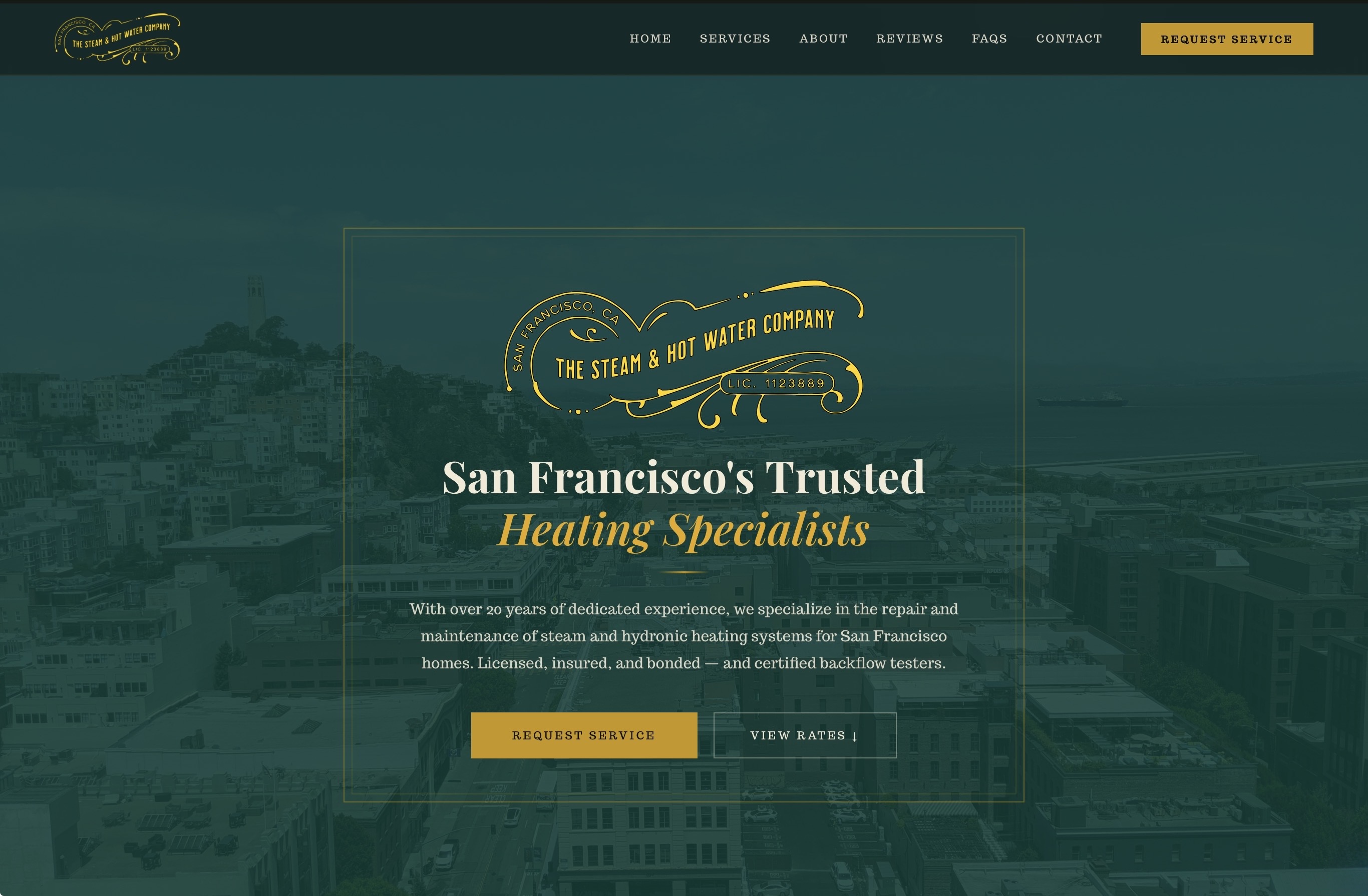 Steam and Hot Water website preview